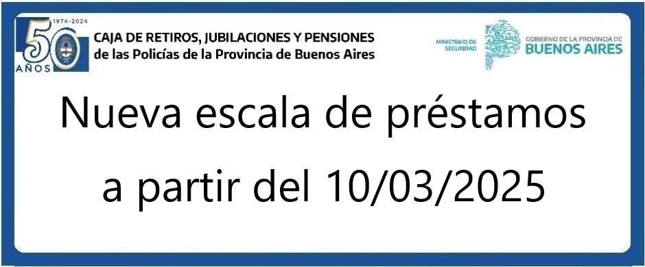 Nueva escala de préstamos a partir del 10/03/2025