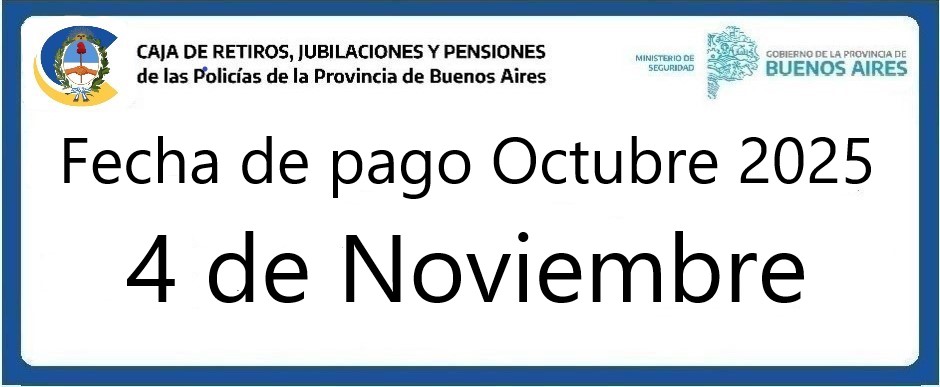 Fecha de pago Octubre 2025
