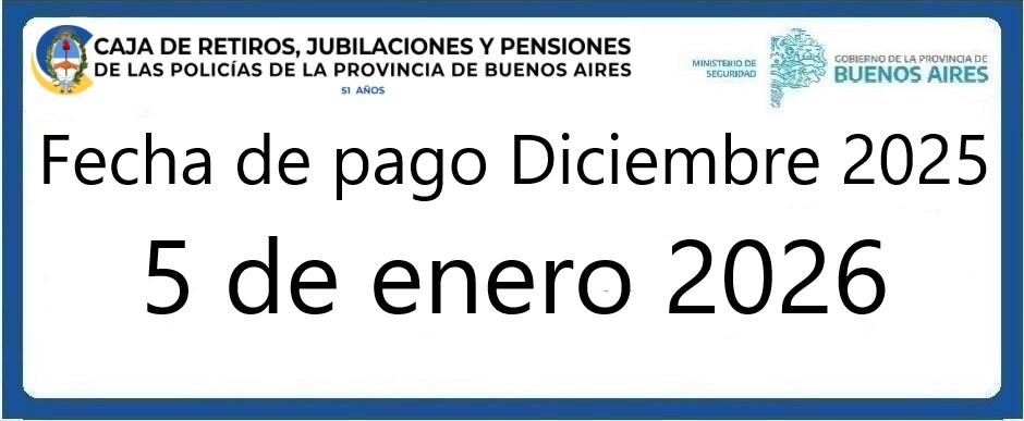 Fecha de pago Diciembre 2025