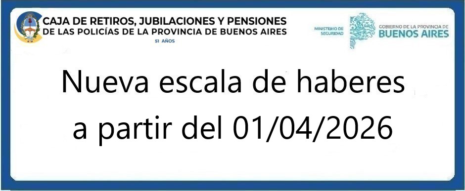 Nueva escala de haberes abril 2026