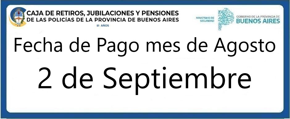 Fecha de pago julio 2026
