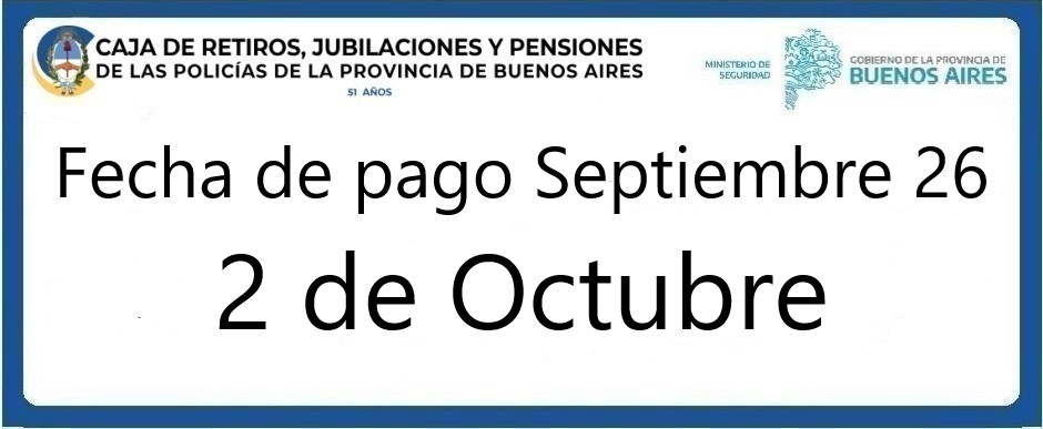 Fecha de pago agosto 2026